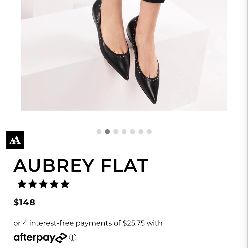Botkier Audrey Flats (6) black studded leather